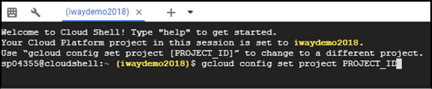 Cloud Shell Command