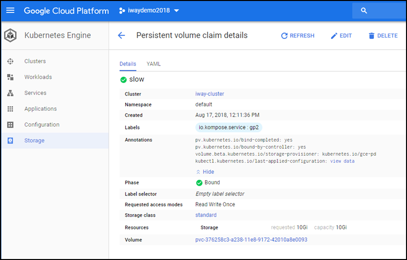 Cloud console